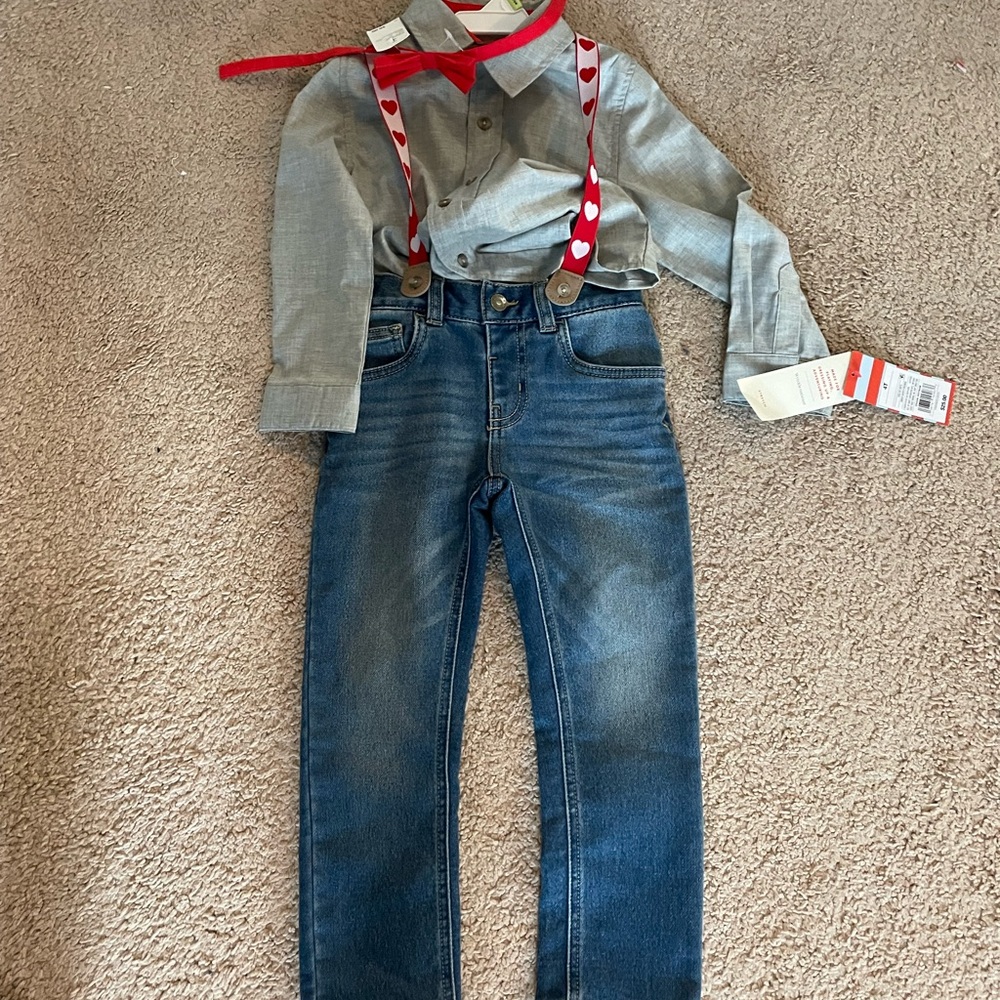 4T boys valentines set